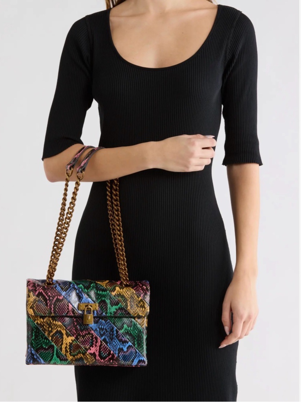 Kurt Geiger London Brixton Lock Flap Shoulder Bag